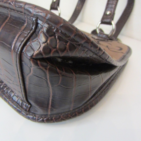 Unbranded Brown Heart/Love Double Handle Multi Compartment Purse - Picture 7 of 10